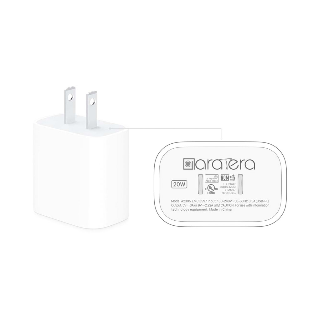 Adaptador de pared USB-C de 20W